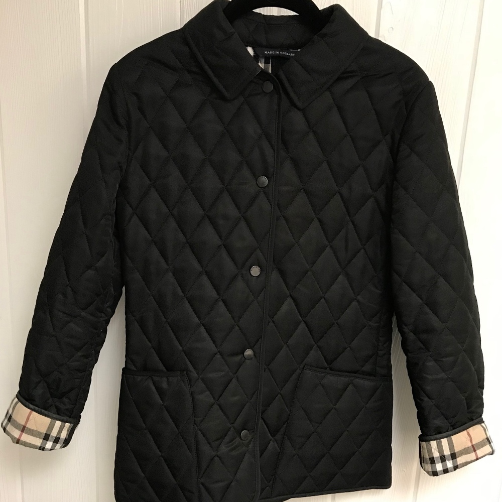 Black BURBERRY Constance Quilted Jacket XS